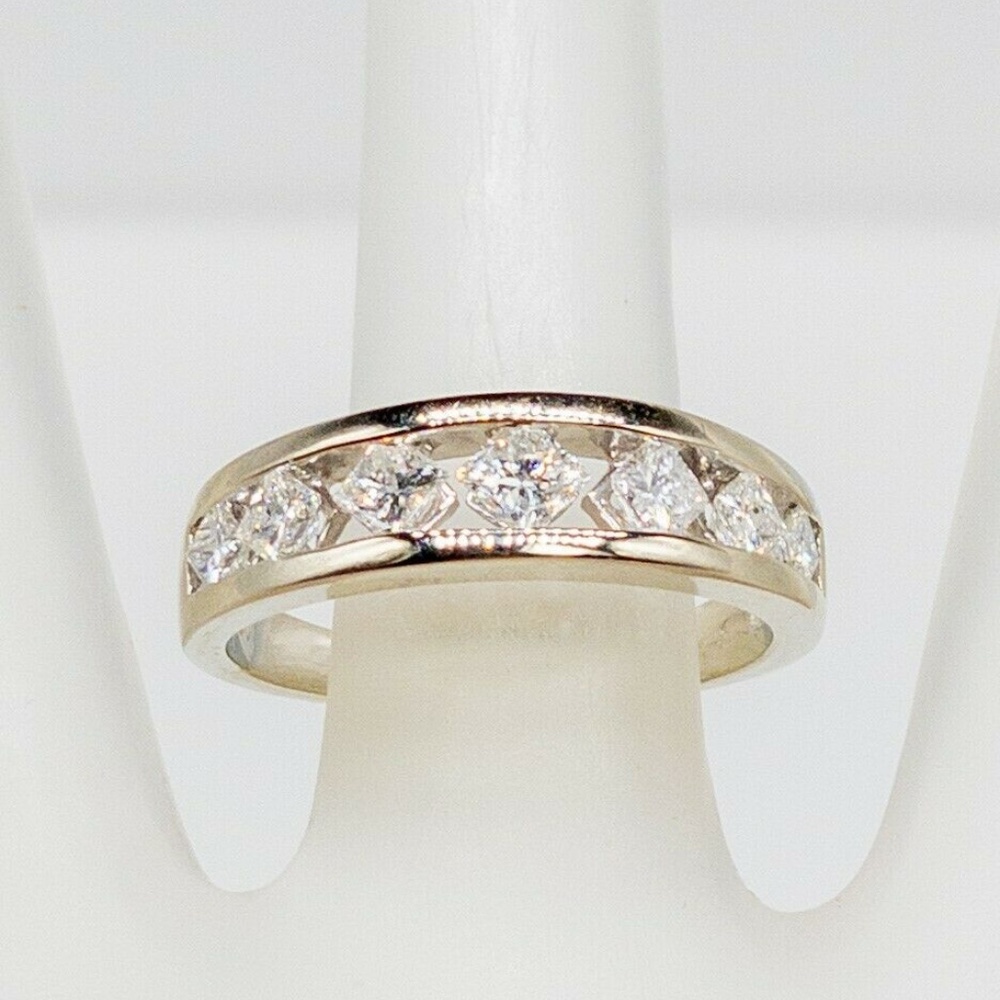 PRINCESS CUTS (2CT TOTAL)  SET DESIGNER RING - Picture 8 of 10